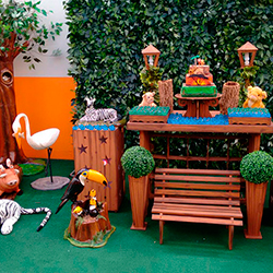 Decoração para festa infantil com tema Safari