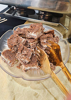 Kibe recheado com carne moída e especiarias