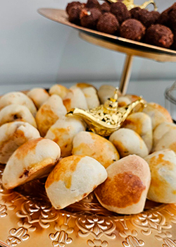 Salgadinhos assados do cardápio para festa infantil