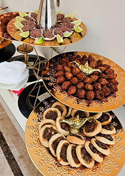 Mesa comida buffet almoço jantar evento