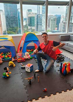 Recreação de festa infantil